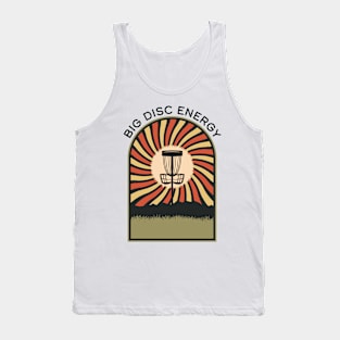 Big Disc Energy Disc Golf Vintage Retro Arch Mountains Tank Top